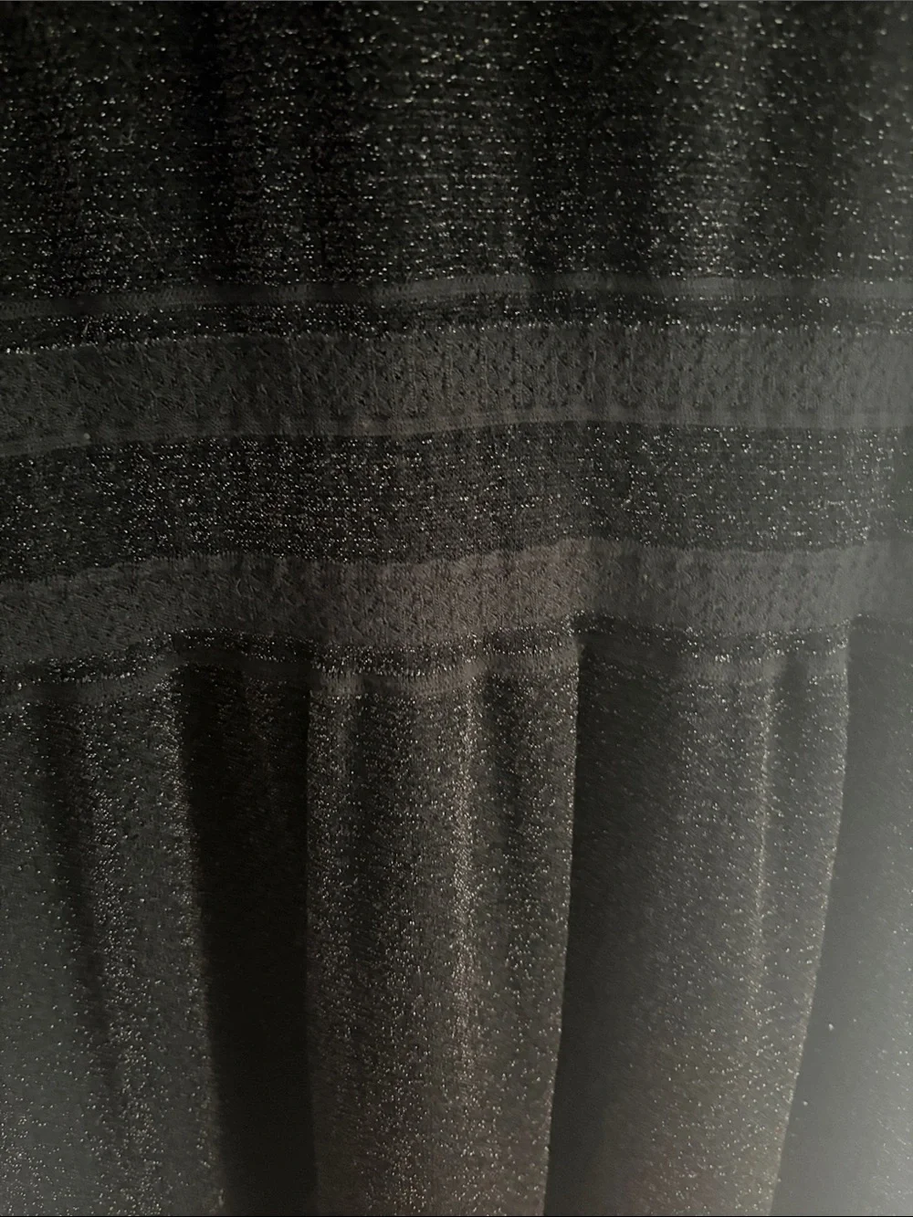 Tory Burch Black Long-Sleeve Scallop-Neck Knit Dress